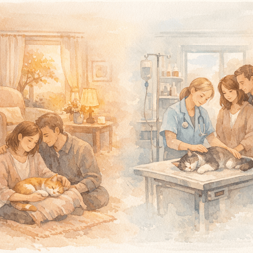 Cat Euthanasia Guide 2026: At Home vs Clinic Options UK